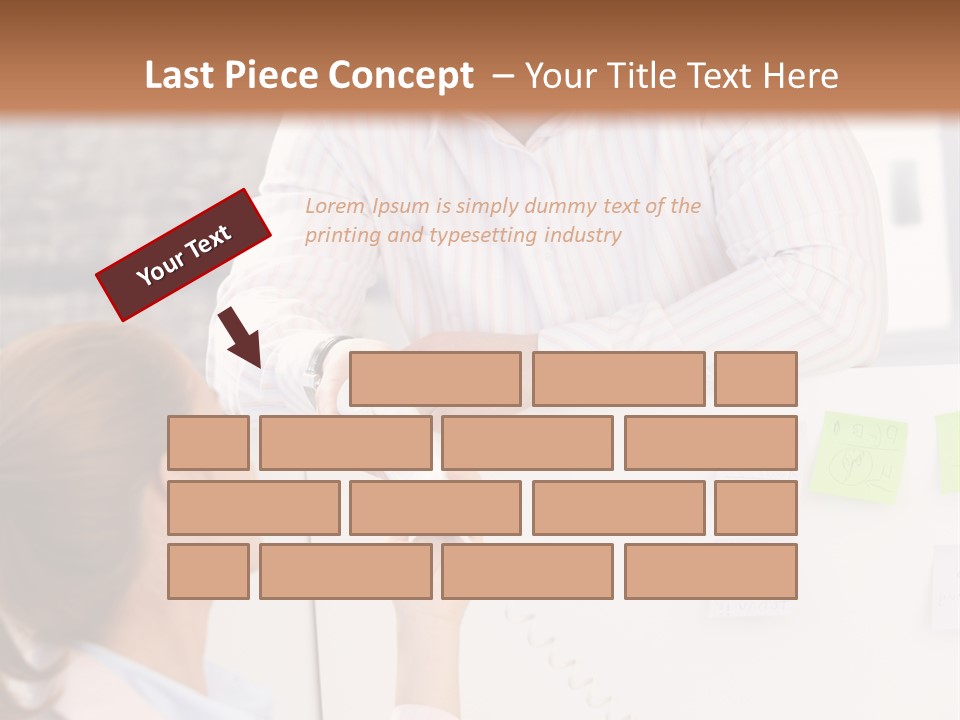 Man Face Office PowerPoint Template
