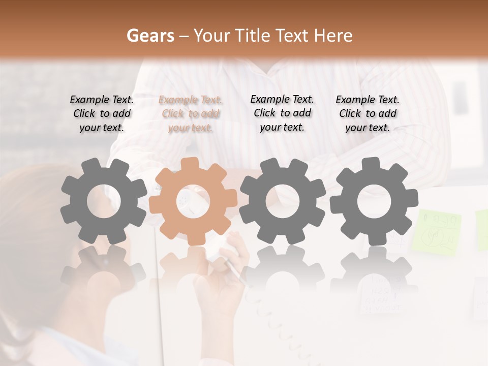 Man Face Office PowerPoint Template