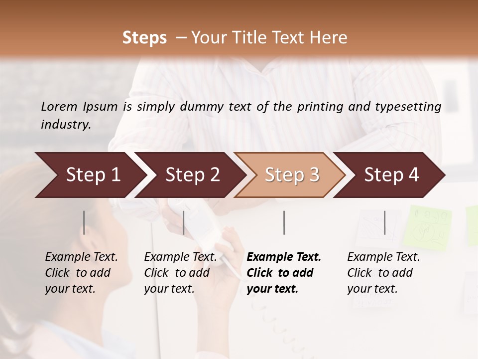 Man Face Office PowerPoint Template