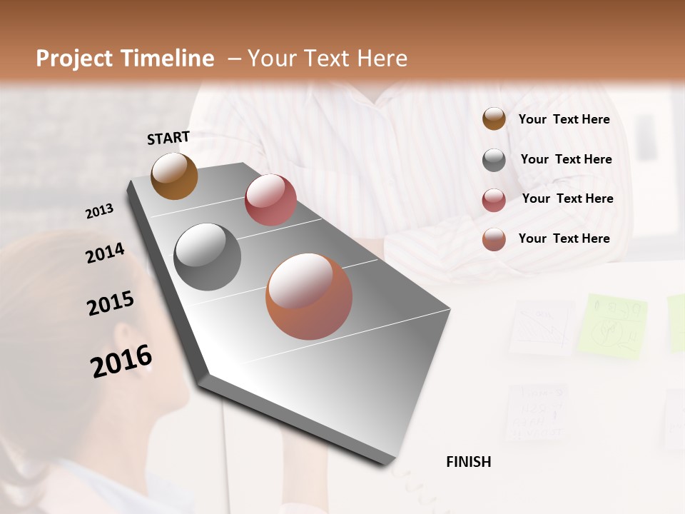 Man Face Office PowerPoint Template