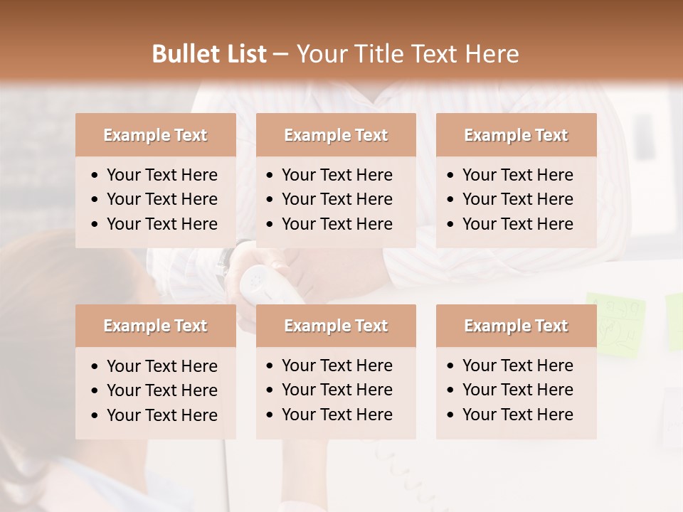 Man Face Office PowerPoint Template