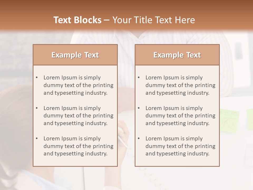 Man Face Office PowerPoint Template