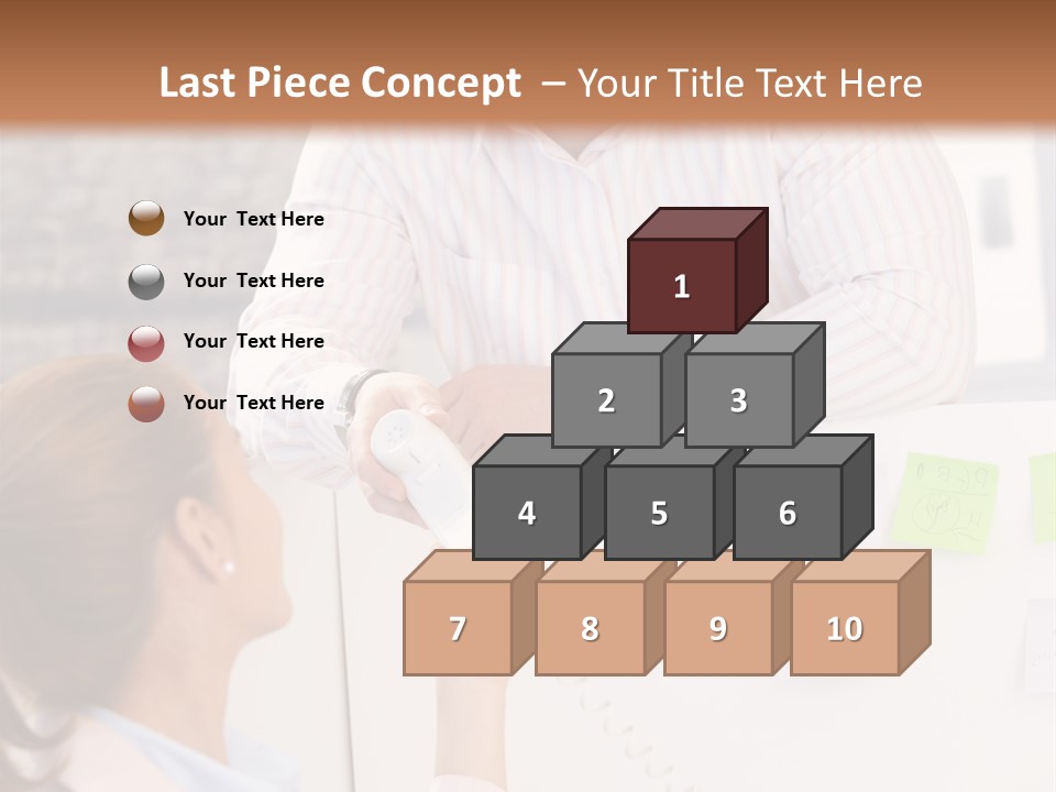 Man Face Office PowerPoint Template