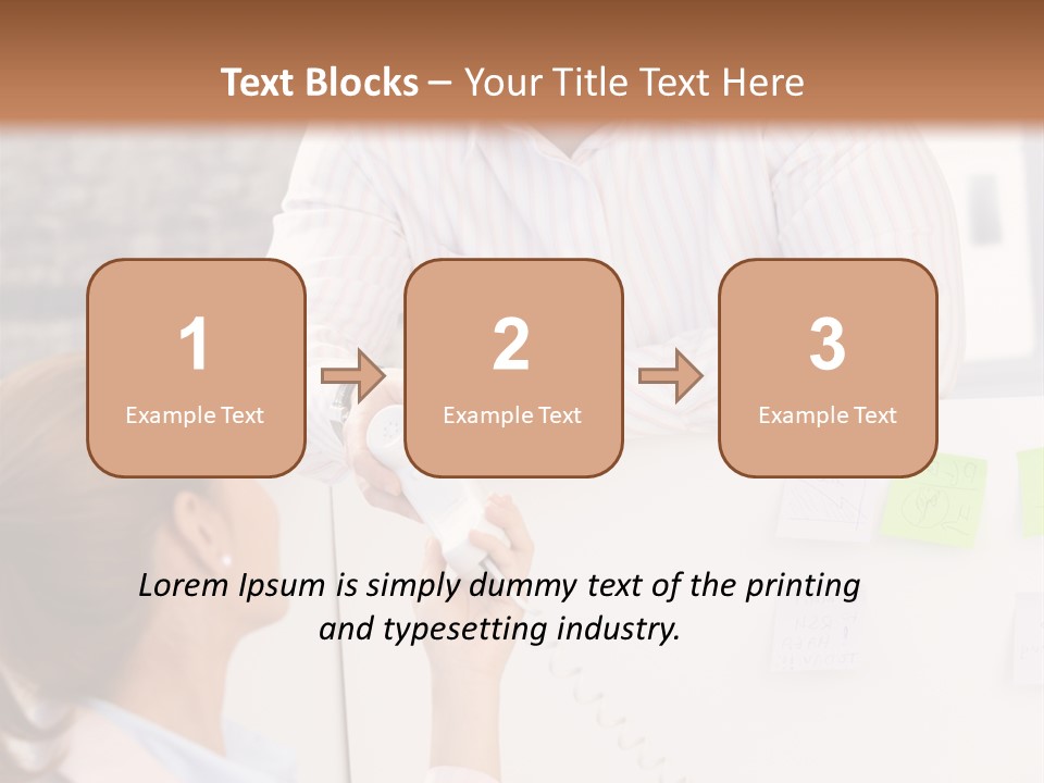 Man Face Office PowerPoint Template