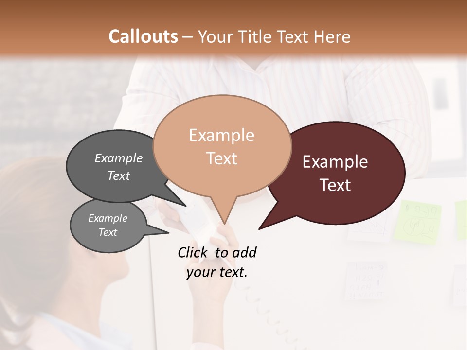 Man Face Office PowerPoint Template