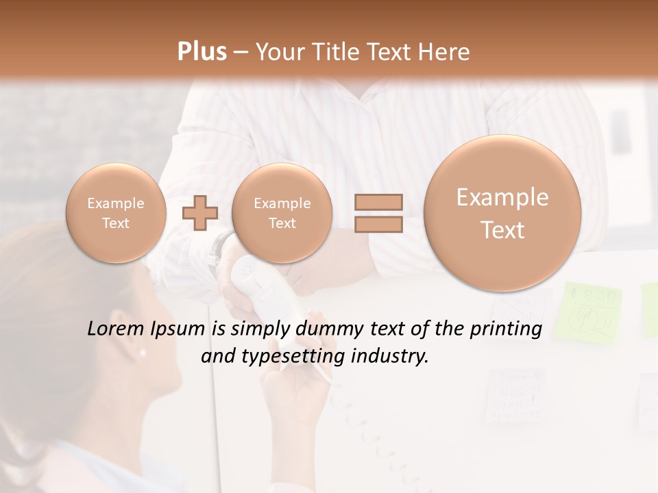 Man Face Office PowerPoint Template