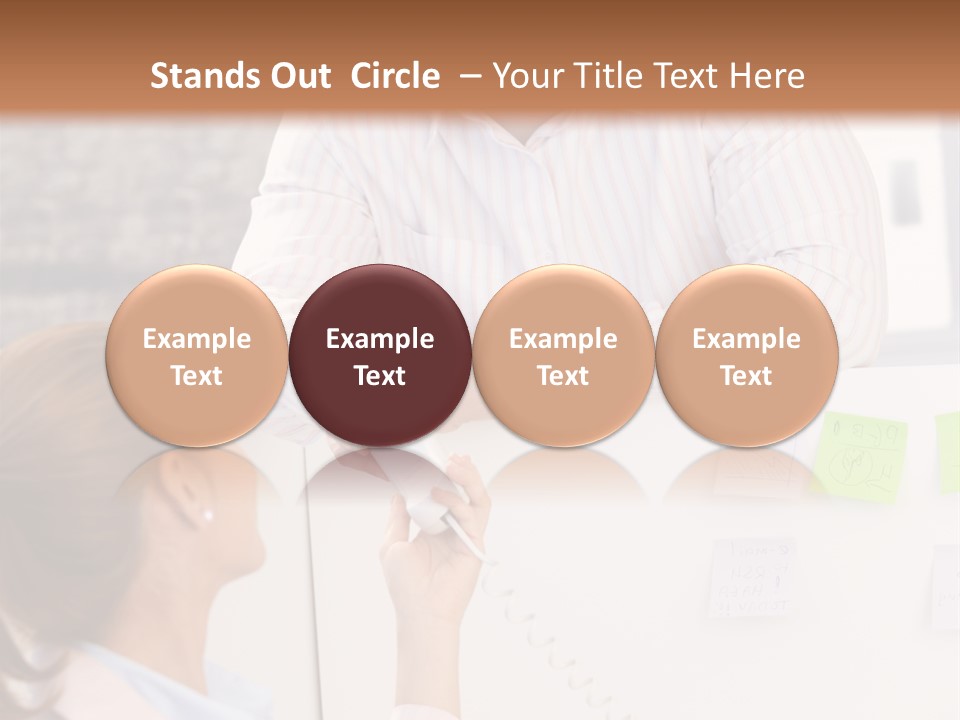Man Face Office PowerPoint Template