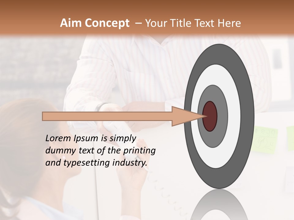 Man Face Office PowerPoint Template