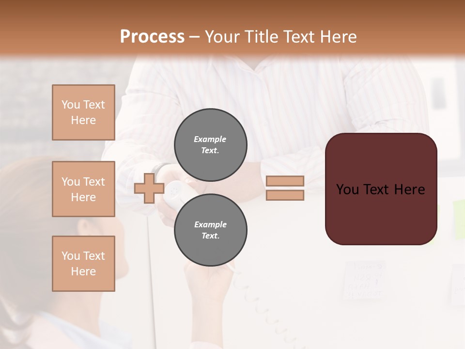 Man Face Office PowerPoint Template