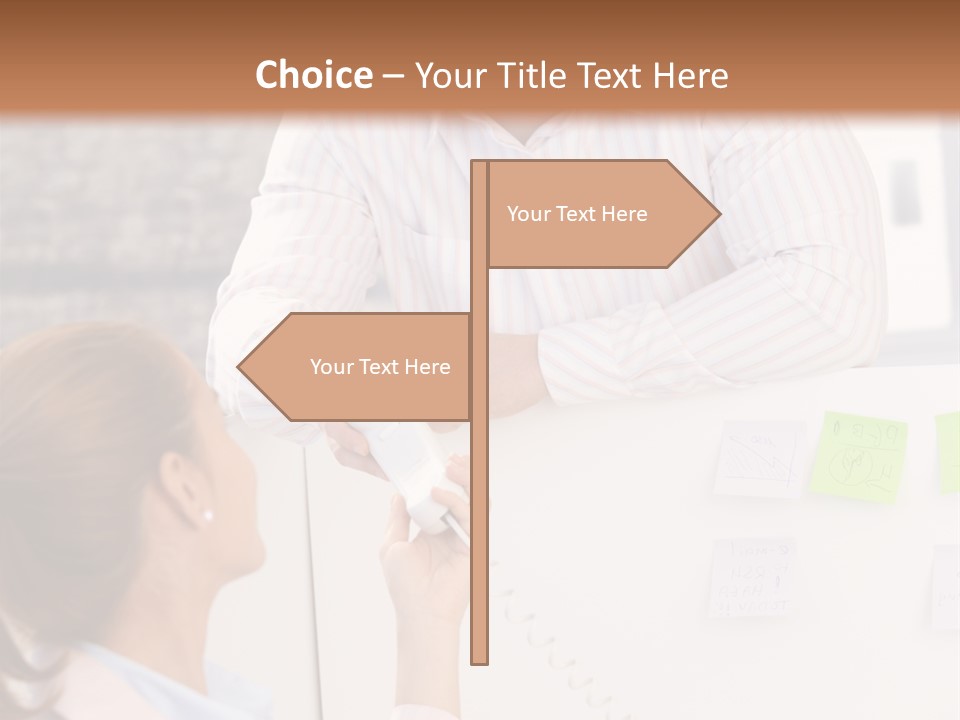 Man Face Office PowerPoint Template