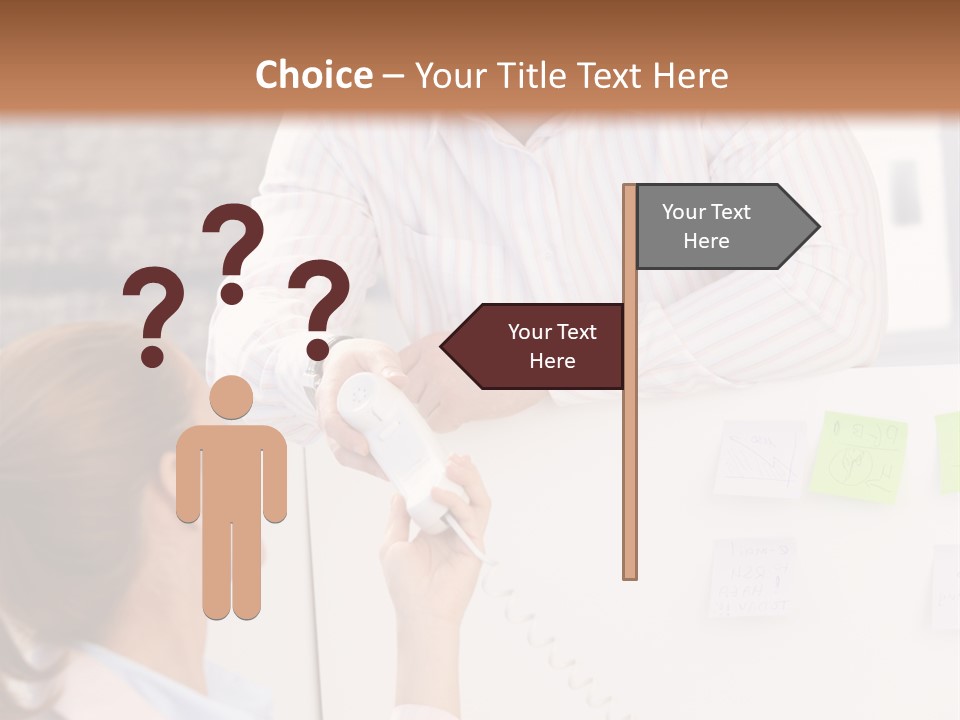 Man Face Office PowerPoint Template