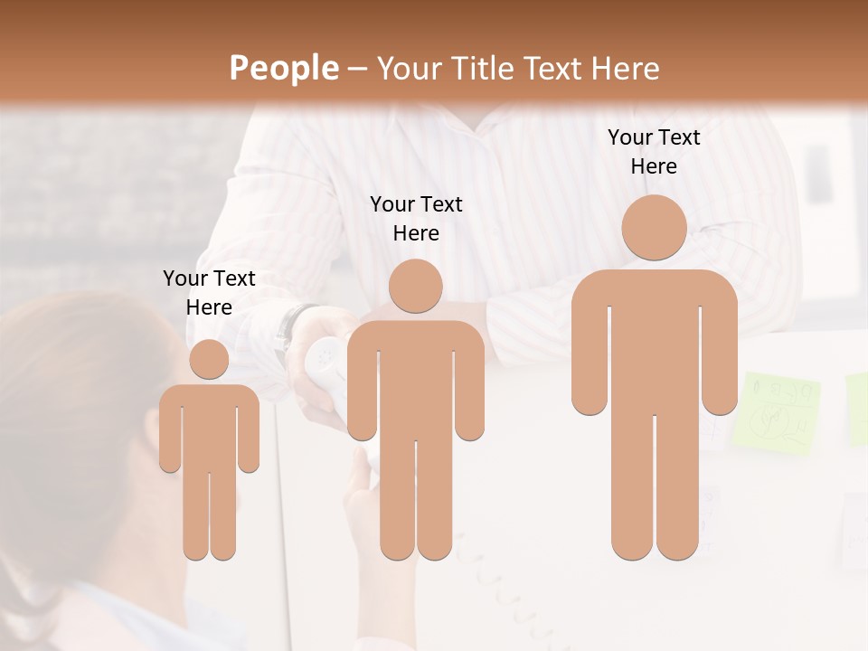 Man Face Office PowerPoint Template