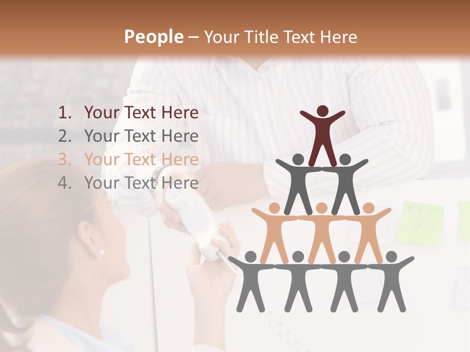 Man Face Office PowerPoint Template
