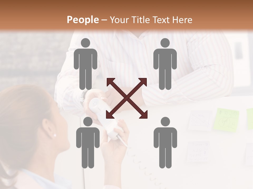 Man Face Office PowerPoint Template