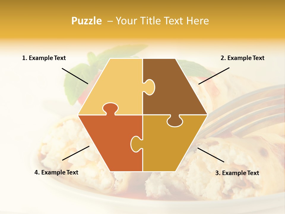 Cup Fruit Bun PowerPoint Template