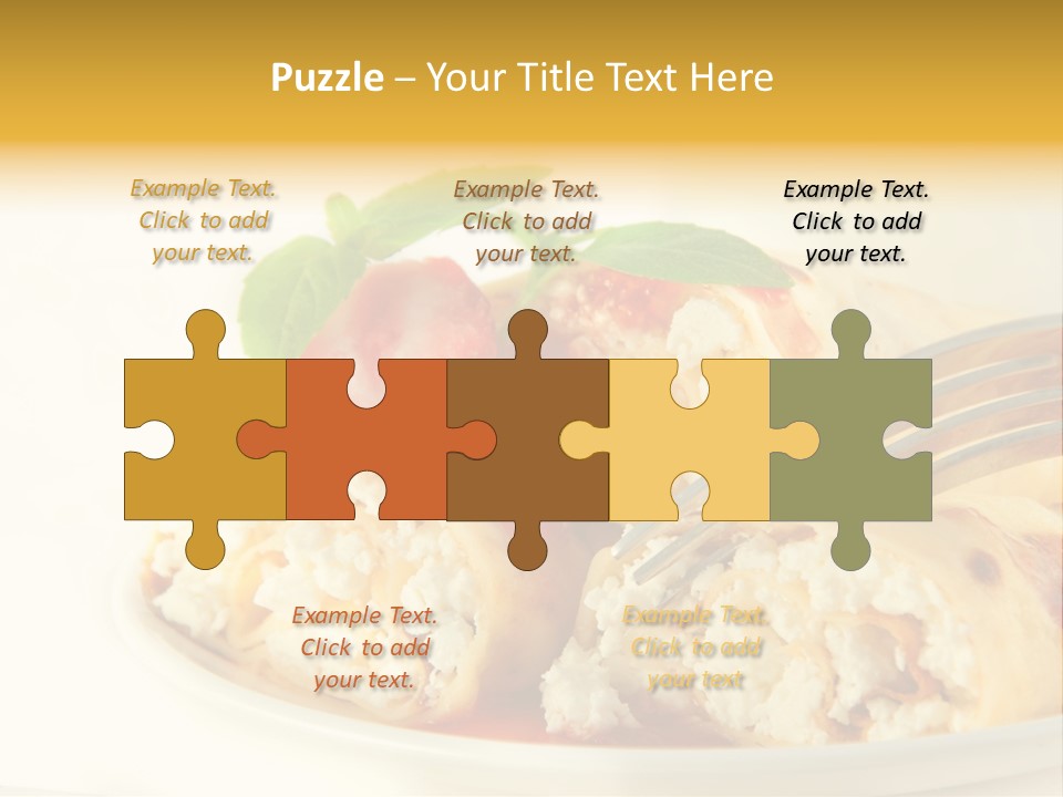 Cup Fruit Bun PowerPoint Template