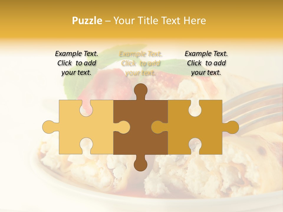 Cup Fruit Bun PowerPoint Template