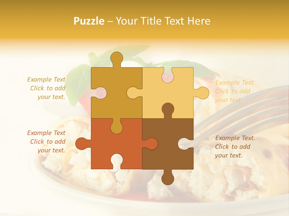 Cup Fruit Bun PowerPoint Template