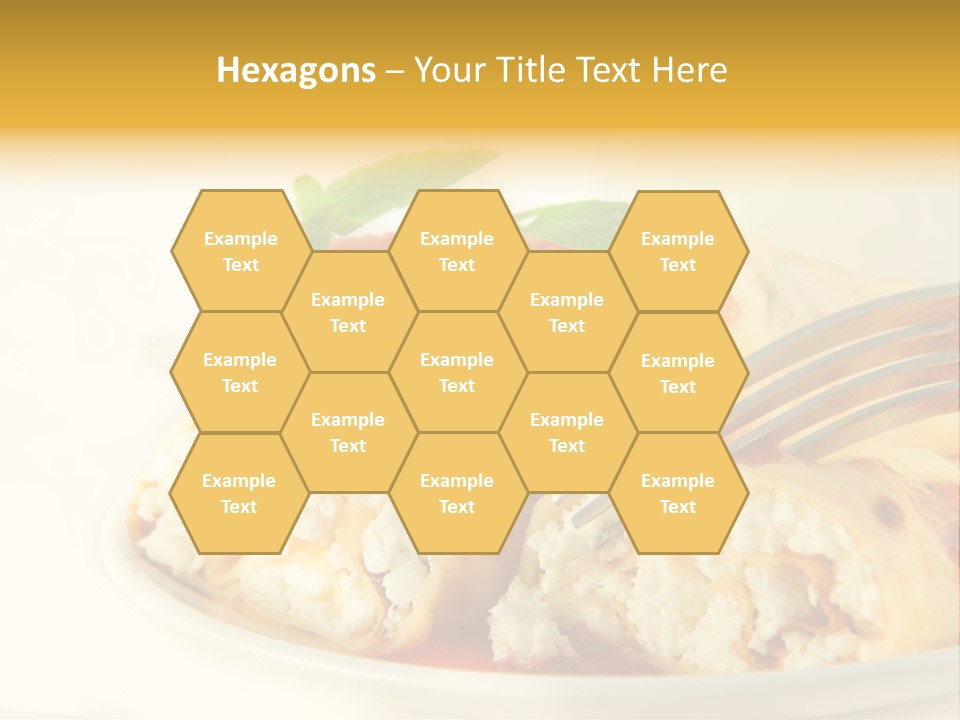 Cup Fruit Bun PowerPoint Template