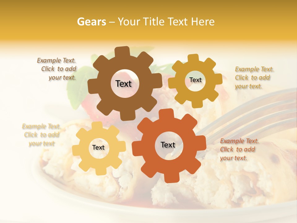 Cup Fruit Bun PowerPoint Template
