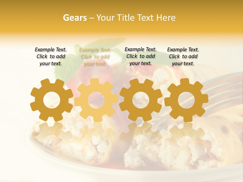 Cup Fruit Bun PowerPoint Template