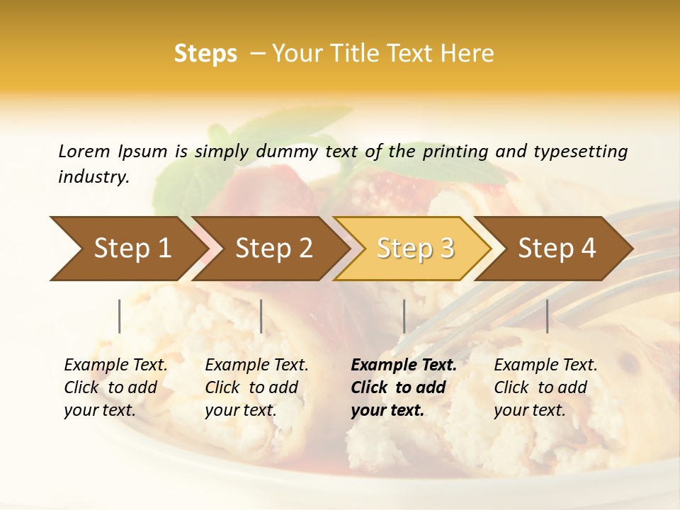 Cup Fruit Bun PowerPoint Template