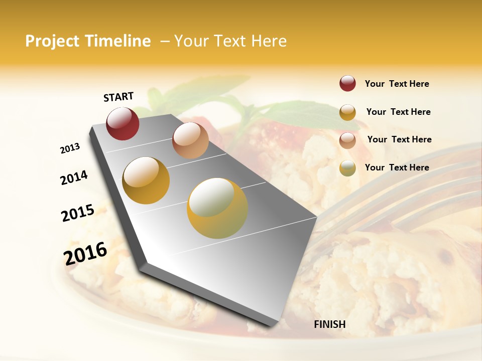 Cup Fruit Bun PowerPoint Template