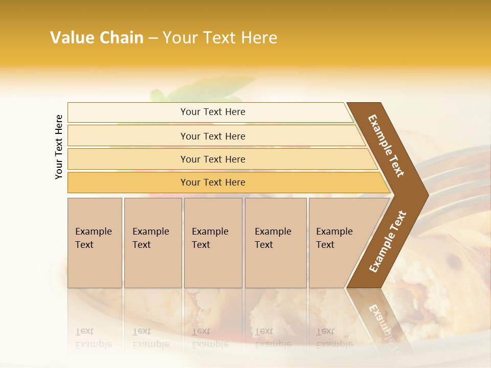 Cup Fruit Bun PowerPoint Template