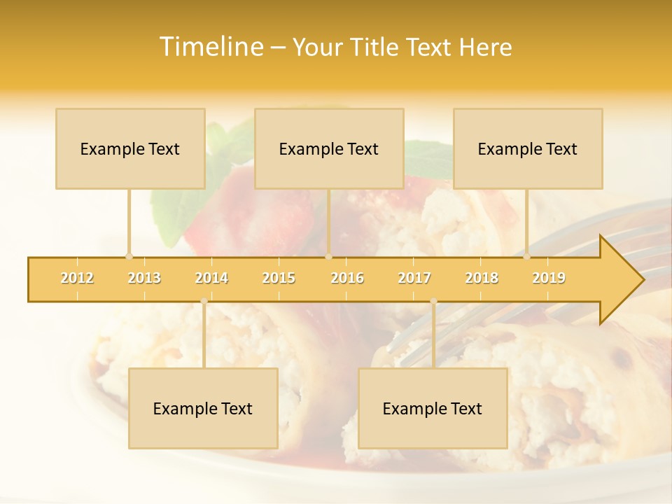 Cup Fruit Bun PowerPoint Template
