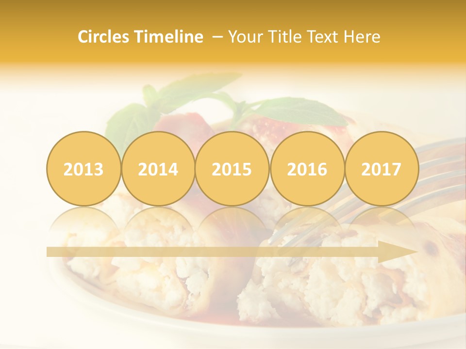 Cup Fruit Bun PowerPoint Template