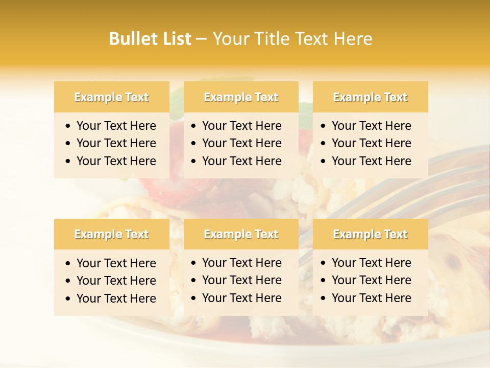 Cup Fruit Bun PowerPoint Template