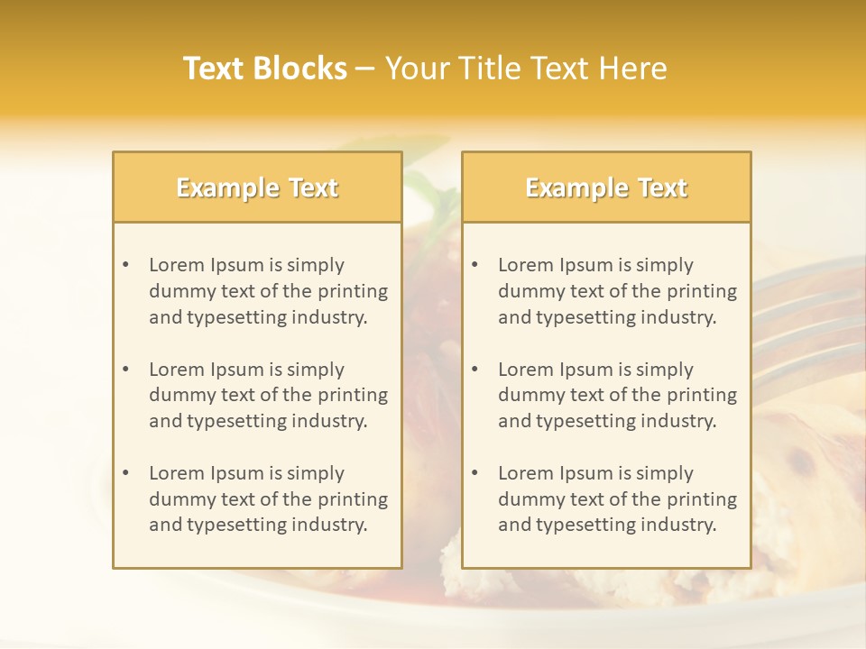 Cup Fruit Bun PowerPoint Template