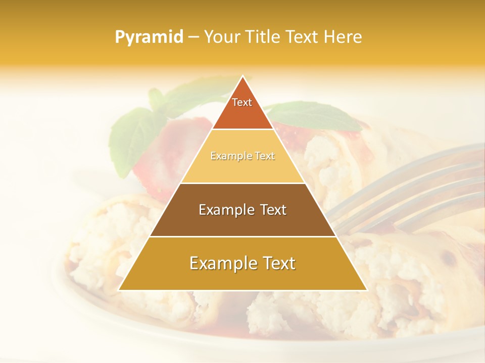Cup Fruit Bun PowerPoint Template