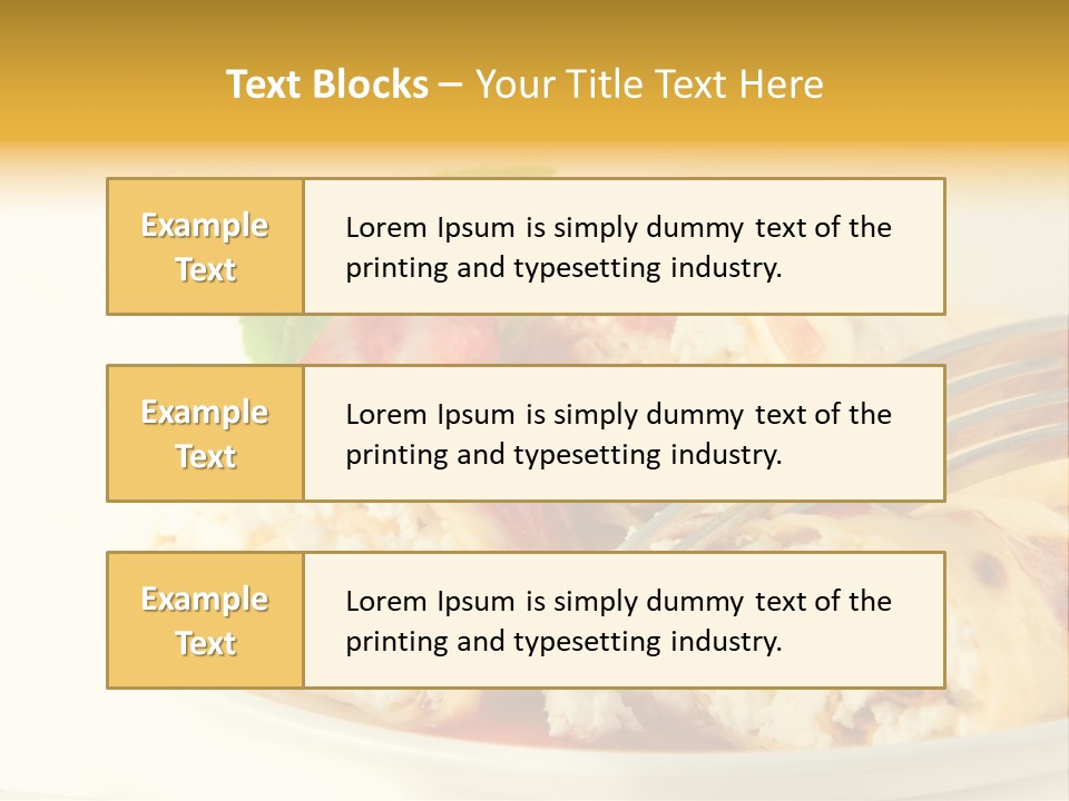 Cup Fruit Bun PowerPoint Template