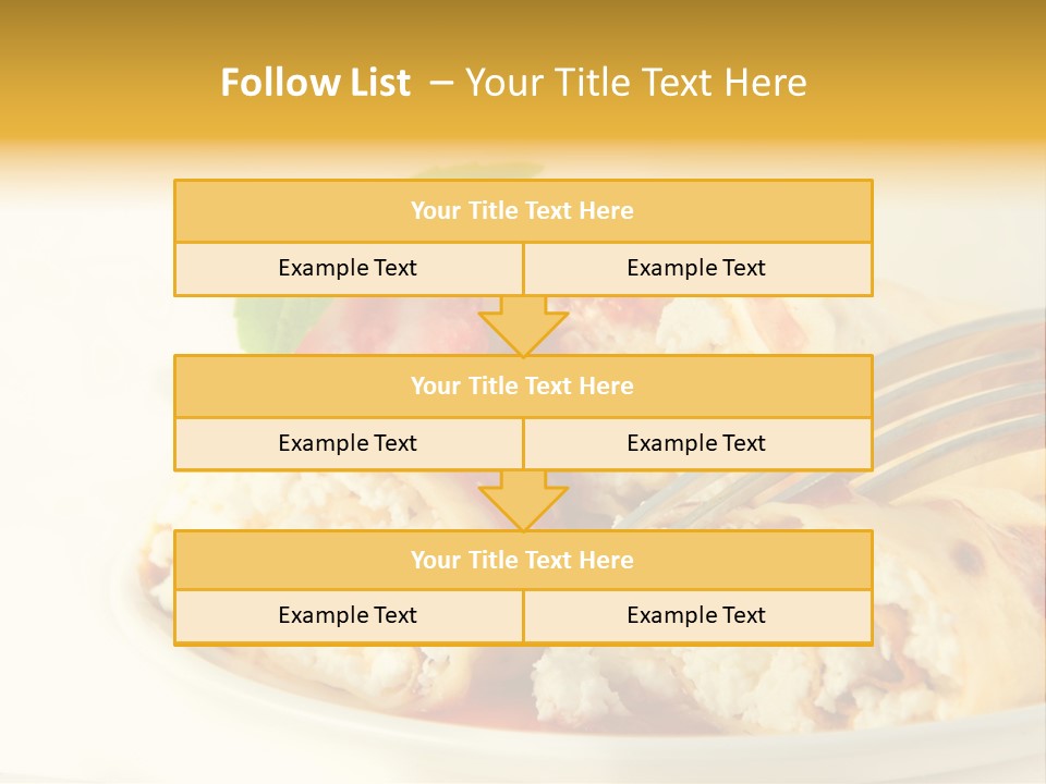Cup Fruit Bun PowerPoint Template