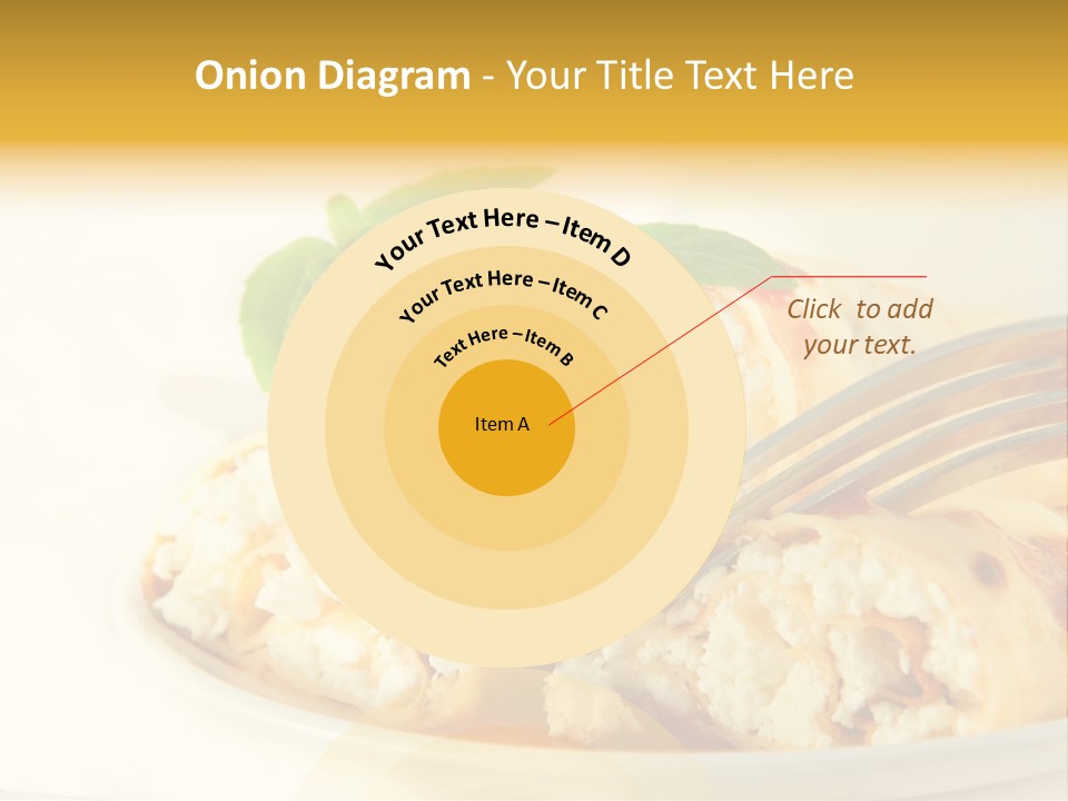 Cup Fruit Bun PowerPoint Template