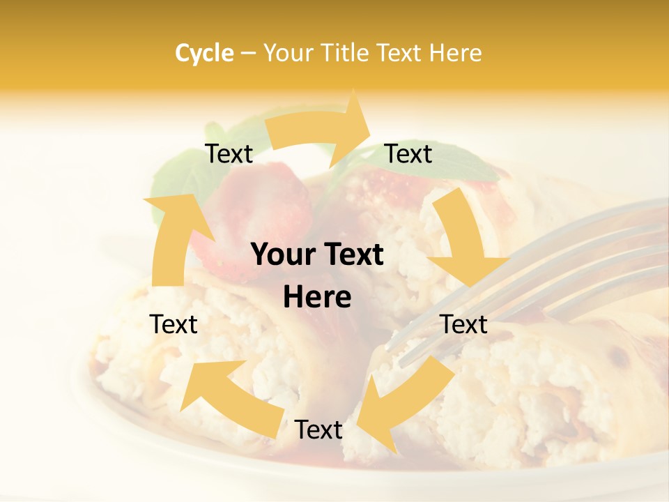 Cup Fruit Bun PowerPoint Template