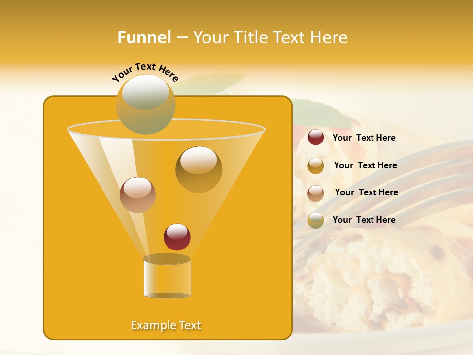 Cup Fruit Bun PowerPoint Template