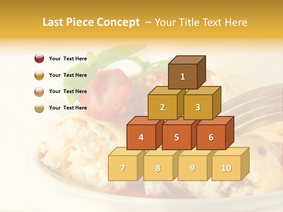 Cup Fruit Bun PowerPoint Template