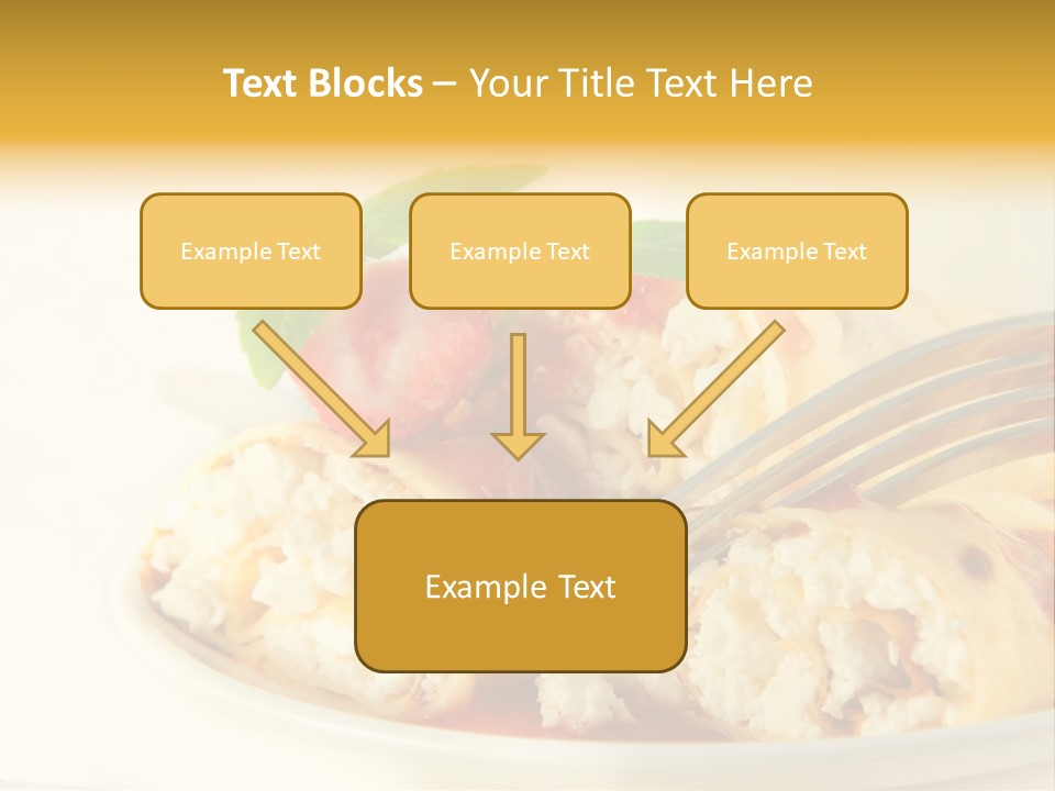 Cup Fruit Bun PowerPoint Template