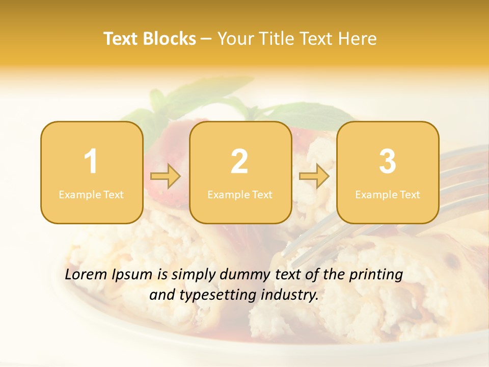 Cup Fruit Bun PowerPoint Template