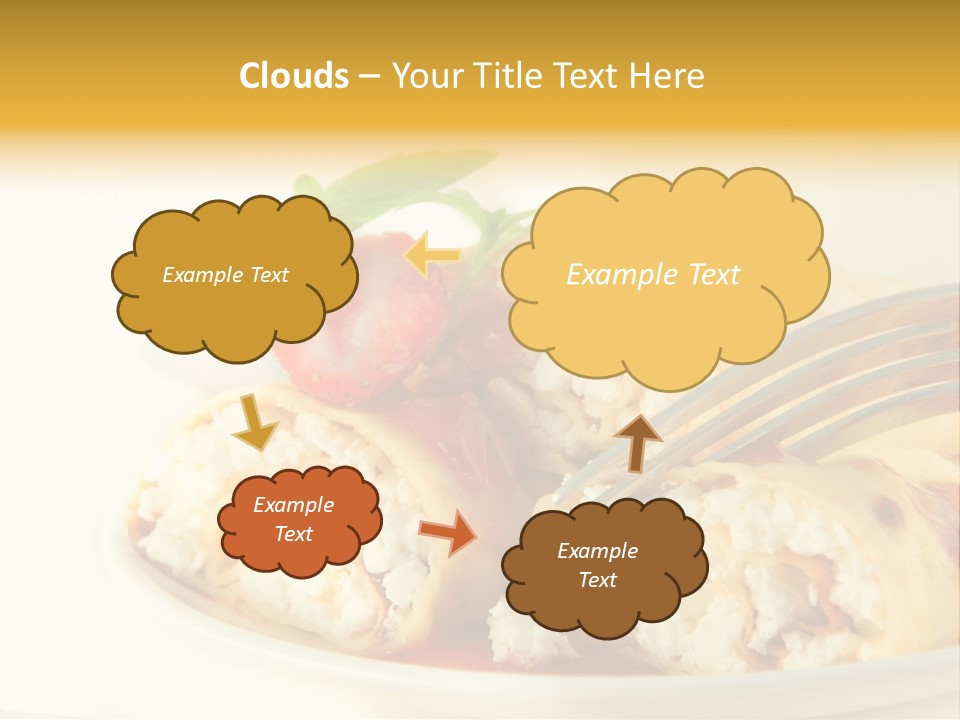 Cup Fruit Bun PowerPoint Template