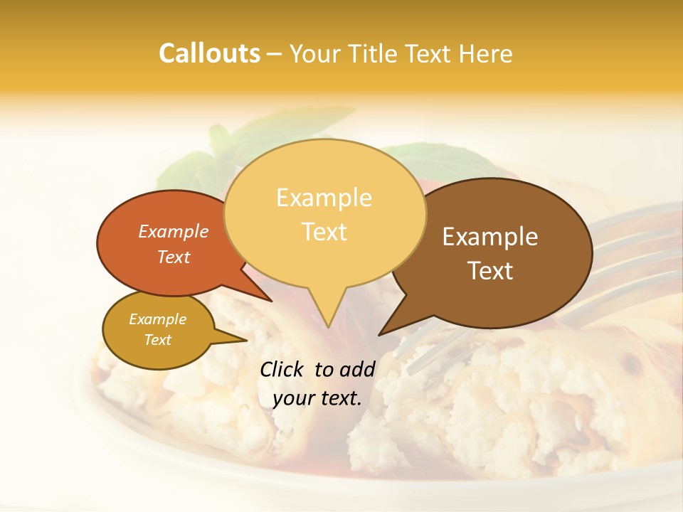 Cup Fruit Bun PowerPoint Template