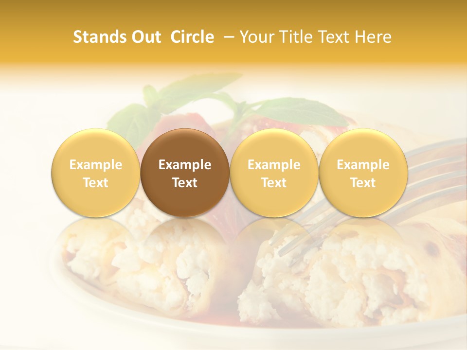Cup Fruit Bun PowerPoint Template