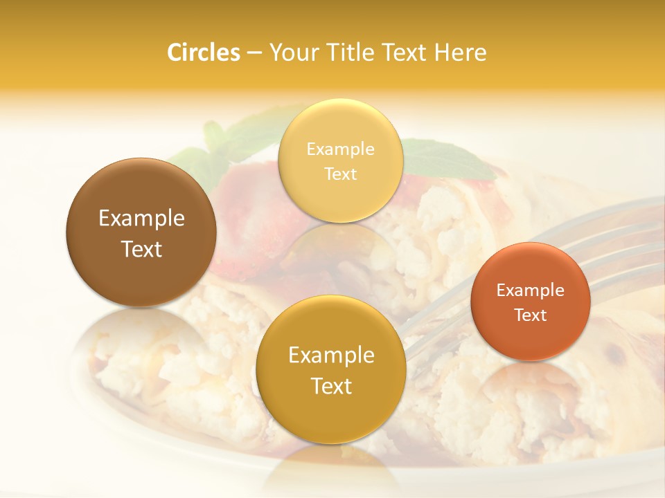 Cup Fruit Bun PowerPoint Template