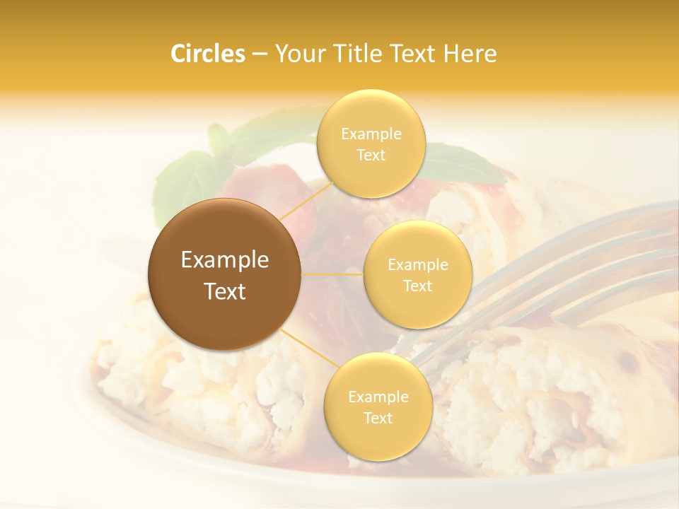 Cup Fruit Bun PowerPoint Template