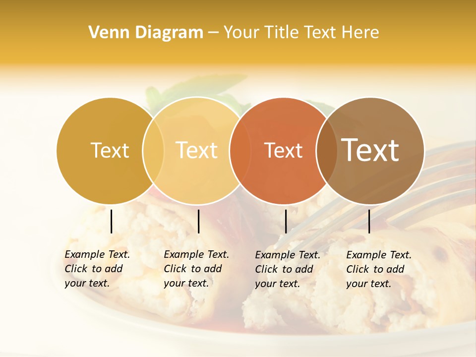 Cup Fruit Bun PowerPoint Template