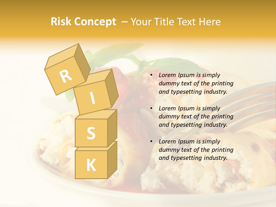 Cup Fruit Bun PowerPoint Template