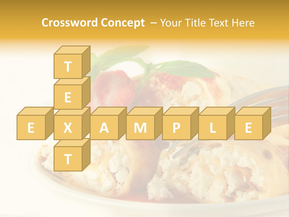 Cup Fruit Bun PowerPoint Template