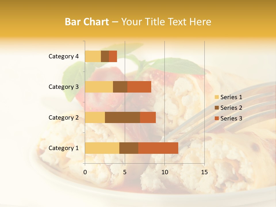 Cup Fruit Bun PowerPoint Template